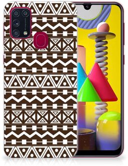 B2Ctelecom Leuk TPU Backcase Samsung Galaxy M31 Telefoon Hoesje Aztec Brown