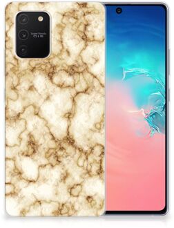 B2Ctelecom Leuk TPU Backcase Samsung Galaxy S10 Lite Doorzichtig Hoesje Marmer Goud