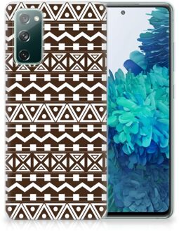 B2Ctelecom Leuk TPU Backcase Samsung Galaxy S20 FE Telefoon Hoesje Aztec Brown