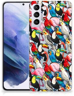 B2Ctelecom Leuk TPU Backcase Samsung Galaxy S21 Plus Telefoon Hoesje Birds