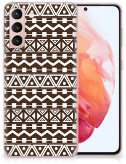 B2Ctelecom Leuk TPU Backcase Samsung Galaxy S21 Telefoon Hoesje Aztec Brown