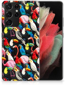 B2Ctelecom Leuk TPU Backcase Samsung Galaxy S21 Ultra Telefoon Hoesje Birds