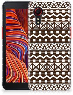 B2Ctelecom Leuk TPU Backcase Samsung Galaxy Xcover 5 Telefoon Hoesje Aztec Brown