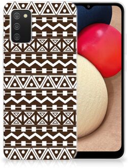 B2Ctelecom Leuk TPU Backcase Samsung M02s | Samsung Galaxy A02s Telefoon Hoesje Aztec Brown