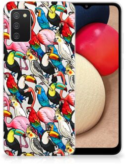 B2Ctelecom Leuk TPU Backcase Samsung M02s | Samsung Galaxy A02s Telefoon Hoesje Birds