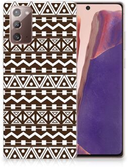 B2Ctelecom Leuk TPU Backcase Samsung Note 20 Telefoon Hoesje Aztec Brown