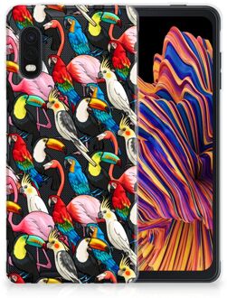 B2Ctelecom Leuk TPU Backcase Samsung Xcover Pro Telefoon Hoesje Birds