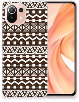 B2Ctelecom Leuk TPU Backcase Xiaomi Mi 11 Lite Telefoon Hoesje Aztec Brown