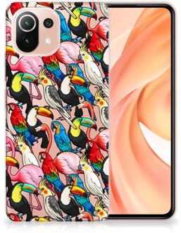 B2Ctelecom Leuk TPU Backcase Xiaomi Mi 11 Lite Telefoon Hoesje Birds