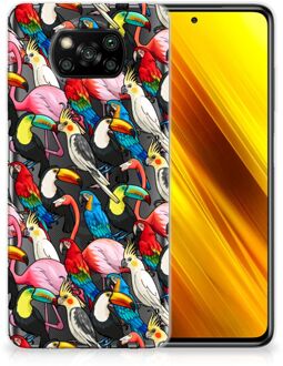 B2Ctelecom Leuk TPU Backcase Xiaomi Poco X3 Telefoon Hoesje Birds