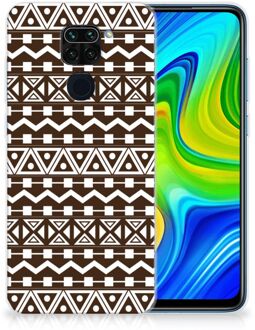 B2Ctelecom Leuk TPU Backcase Xiaomi Redmi Note9 Telefoon Hoesje Aztec Brown