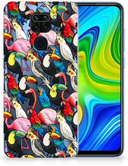 B2Ctelecom Leuk TPU Backcase Xiaomi Redmi Note9 Telefoon Hoesje Birds