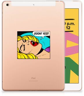 B2Ctelecom Leuke Siliconen Hoes iPad 10.2 (2019) | iPad 10.2 (2020) Popart Oh Yes