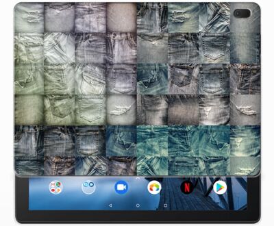 B2Ctelecom Leuke Siliconen Hoes Lenovo Tab E10 Spijkerbroeken