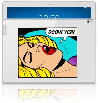 B2Ctelecom Leuke Siliconen Hoes Lenovo Tab P10 Popart Oh Yes