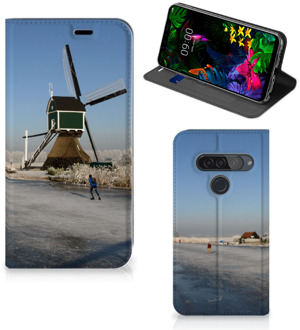 B2Ctelecom LG G8s Thinq Book Cover Schaatsers Friesland