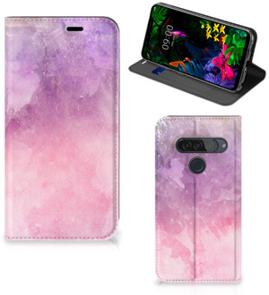 B2Ctelecom LG G8s Thinq Bookcase Pink Purple Paint