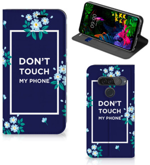 B2Ctelecom LG G8s Thinq Design Case Flowers Blue DTMP