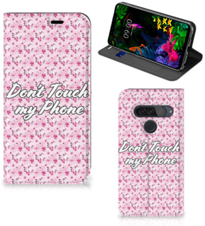 B2Ctelecom LG G8s Thinq Design Case Flowers Pink DTMP