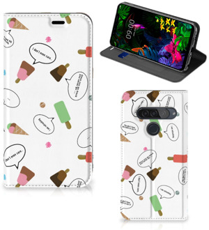 B2Ctelecom LG G8s Thinq Flip Style Cover IJsjes