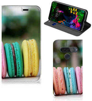 B2Ctelecom LG G8s Thinq Flip Style Cover Macarons