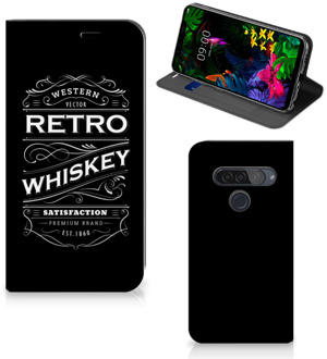 B2Ctelecom LG G8s Thinq Flip Style Cover Whiskey