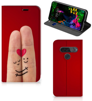 B2Ctelecom LG G8s Thinq Hippe Standcase Liefde