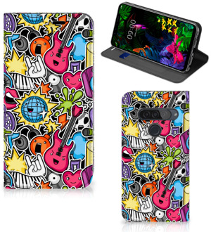 B2Ctelecom LG G8s Thinq Hippe Standcase Punk Rock