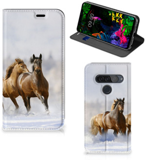 B2Ctelecom LG G8s Thinq Hoesje maken Paarden