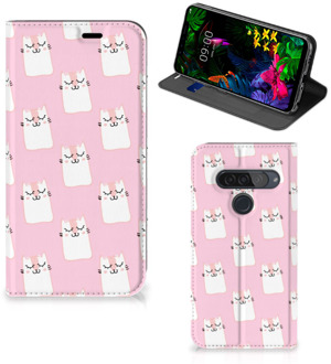 B2Ctelecom LG G8s Thinq Hoesje maken Sleeping Cats