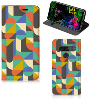 B2Ctelecom LG G8s Thinq Hoesje met Magneet Funky Retro