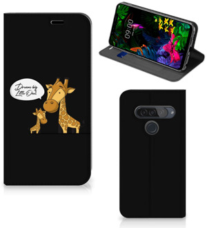 B2Ctelecom LG G8s Thinq Magnet Case Giraffe