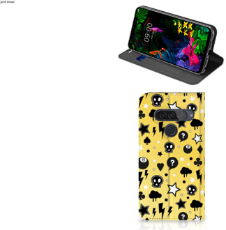 B2Ctelecom LG G8s Thinq Mobiel BookCase Punk Yellow