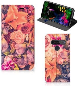 B2Ctelecom LG G8s Thinq Smart Cover Bosje Bloemen