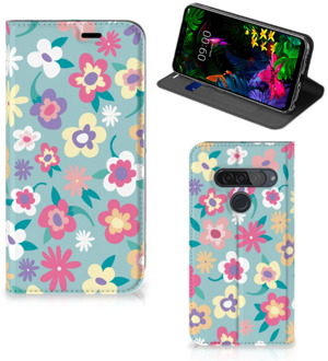 B2Ctelecom LG G8s Thinq Smart Cover Flower Power