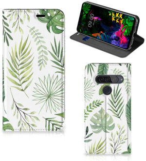 B2Ctelecom LG G8s Thinq Smart Cover Leaves