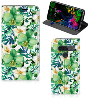 B2Ctelecom LG G8s Thinq Smart Cover Orchidee Groen