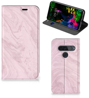 B2Ctelecom LG G8s Thinq Standcase Marble Roze