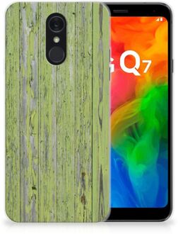 B2Ctelecom LG Q7 Bumper Hoesje Green Wood