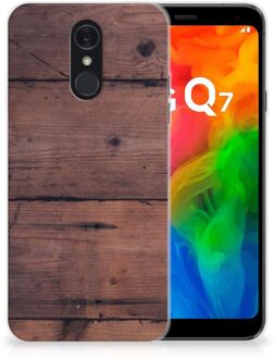 B2Ctelecom LG Q7 Bumper Hoesje Old Wood