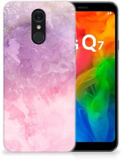 B2Ctelecom LG Q7 Hoesje maken Pink Purple Paint