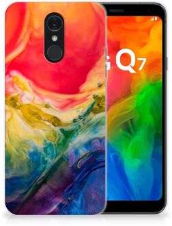 B2Ctelecom LG Q7 Hoesje maken Watercolor Dark