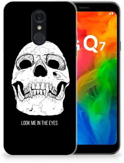 B2Ctelecom LG Q7 Silicone Back Case Skull Eyes