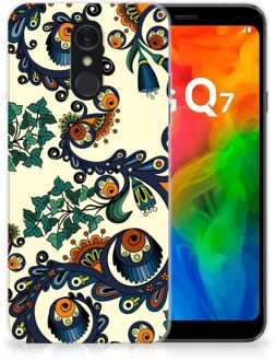 B2Ctelecom LG Q7 Siliconen Hoesje Barok Flower