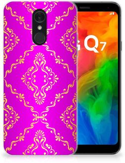 B2Ctelecom LG Q7 Siliconen Hoesje Barok Roze