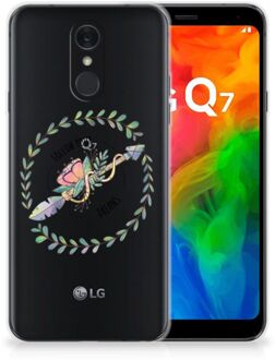 B2Ctelecom LG Q7 Telefoonhoesje met Naam Boho Dreams