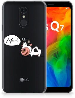 B2Ctelecom LG Q7 Telefoonhoesje met Naam Cow