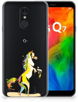 B2Ctelecom LG Q7 Telefoonhoesje met Naam Horse Color