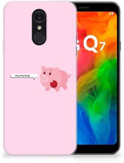 B2Ctelecom LG Q7 Telefoonhoesje met Naam Pig Mud