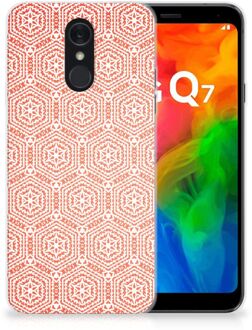 B2Ctelecom LG Q7 TPU bumper Pattern Orange